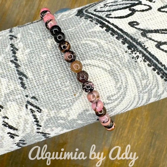 Ultra big phantom quartz and suede statement bracelet - Picture 1 of 1